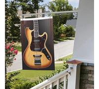Flag Banner 2 x 3 Ft Double Sided Garden Flags Fade Resistant Outdoor Flag Easy Install Hanging Flag Guitar Musical instrument Welcome Flag Funny Holiday Flag for Home House Yard Decor