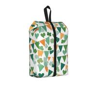 Flag Bunting Decor Printed Travel Shoe Storage Bag Waterproof Jacquard Fabric is Lightweight, with Strong Handle and Central Zipper.