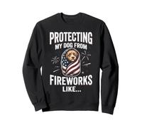 Flag Burrito Dog Patriotic Design for Independence Day Sweatshirt