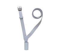 Flag Carrier Cross Belt Genuine Leather Parade belt, Pole Holder, Adjustable Right & Left Shoulder Straps, White for Army Parade, Ceremonial Uniform Accessory (Right Shoulder,)