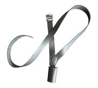 Flag Carrier Pole Holder Cross Belt Black Genuine Leather, Adjustable Military Parade Honour Guard Flag Carrier Strap, Army Flag belt and Uniform Accessory, Right Shoulder Parade Belt,