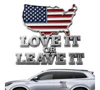 Flag Design Metal Automotive Sticker, Car Emblems and Badges, Auto Badge