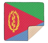 Flag Eritrea Accurate Dimensions Soft Foam Baby Playmat for Floor 1-Piecing Padded Play Mat for Babies Infants Toddlers, 50'' x 50''