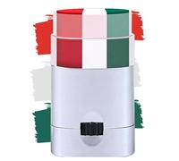 Flag Face Paint Stick, Safe Glare Blendable 3 Color Eye Face Paint Sticks for Soccer, , Softball, Baseball, , Sport Theme Makeup for Adults, Kids, Sport Event, Festival Pride Celebration