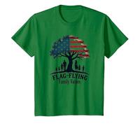 Flag Family Values T-Shirt, Youth, Kelly Green, X-Small