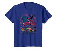 Flag Flying Feast T-Shirt, Kids, Royal Blue, 4 Years