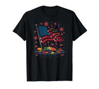 Flag Flying Feast T-Shirt, Men, Black, XL
