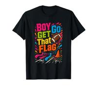 Flag Football Boy Go Get that Value Graphic T-Shirt