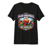 Flag Football Boy Like A Normal Boy Only Much Cooler Funny Premium T-Shirt