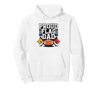 Flag Football Dad American Stars Stripes Patriot Proud Pullover Hoodie