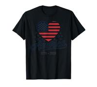 Flag Heart 1776 2026 July 4th 250th Birthday T-Shirt