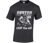 Flag Heather T-Shirt Cliff Burton Grey M