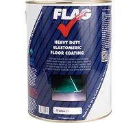 Flag Heavy Duty Anti-Slip Floor Paint | Thermo-Acrylic and Polyurethane resins | Tough, Durable, Flexible and Long Lasting | Green | 5 litres