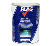 Flag Heavy Duty Anti-Slip Floor Paint | Thermo-acrylic and polyurethane resins | Tough, durable, flexible and long lasting | Yellow | 5 litres