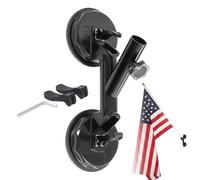 Flag Holder With Flag Pole Holder With High | Stable Mount Trailer Flag For Car Sedan Truck Trailer Vehicles Boats
