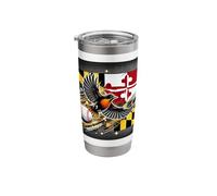 Flag-Inspired Design with Oriole in Flight and Baseball Stainless Steel Insulated Tumbler