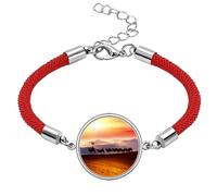 Flag Journey Silk Road Camel Desert Lucky Red String Bracelet Rope Bracelet Handmade