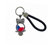 Flag Key Chain Czech Republic Souvenir Gift Key Ring Owl Pendant Keychain For Men Women