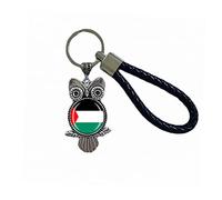 Flag Key Chain Palestine Souvenir Gift Key Ring Owl Pendant Keychain For Men Women