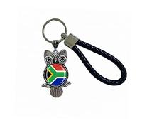 Flag Key Chain South Africa Souvenir Gift Key Ring Owl Pendant Keychain For Men Women