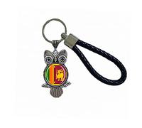 Flag Key Chain Sri Lanka Souvenir Gift Key Ring Owl Pendant Keychain For Men Women