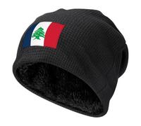 Flag Lebanese French Beanie Hats Winter Warm Skull Pullover Cap Cozy Knit Cap for Men And Women Gifts