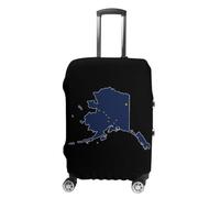 Flag Map of Alaska Custom Luggage Case Cover L