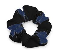 Flag Map of Alaska Cute Women Ponytail Holders