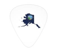 Flag Map Of Alaska Guitar Picks Plectrums For Guitar Bass 12 Pack