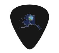 Flag Map Of Alaska Guitar Picks Plectrums For Guitar Bass 12 Pack