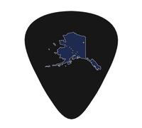 Flag Map Of Alaska Guitar Picks Plectrums For Guitar Bass 12 Pack
