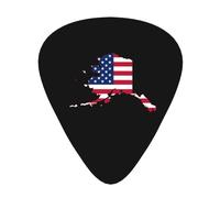 Flag Map Of Alaska Usa Guitar Picks Plectrums For Guitar Bass 12 Pack