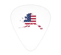 Flag Map Of Alaska Usa Guitar Picks Plectrums For Guitar Bass 12 Pack