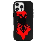 Flag Map of Albania Cute Case Compatible with iPhone 16 16 Plus 16 Pro 16 Pro Max 16 E Phone Cover