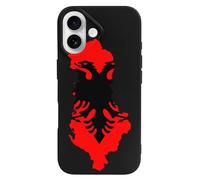 Flag Map of Albania Cute Case Compatible with iPhone 16 16 Plus 16 Pro 16 Pro Max 16 E Phone Cover
