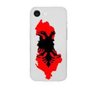 Flag Map of Albania Cute Case Compatible with iPhone 16 16 Plus 16 Pro 16 Pro Max 16 E Phone Cover
