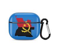 Flag Map of Angola Funny Earphone Cases Compatible for AirPods 3