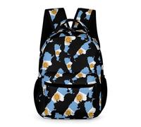 Flag Map of Argentina Travel Backpack 16 Inch Large Capacity Laptop Daypack Shoulder Bag for Men Women