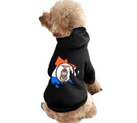 Flag Map of Bronx County New York Funny Dog Hoodie Sweatshirts Pet Pullover Puppy Cats Clothes for Small Medium Large