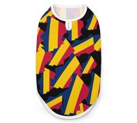 Flag Map of Chad Funny Dog Vest Shirt Soft Comfortable Tank Top Cute Clothes for Cat Puppy