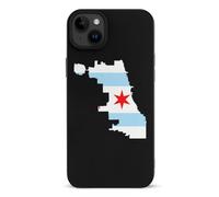 Flag Map of Chicago1 Funny Phone Case for iPhone 15 Pro Max Plus Personalised Protective Cover