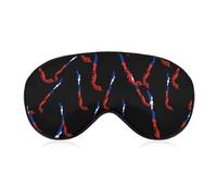 Flag Map of Chile Funny Eye Mask for Sleep with Adjustable Strap Blocks Light Eye Shade Cover