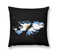 Flag Map of Falkland Islands Fashion Pillowcases Plush Throw Pillow Covers Printing Body Cushion Protective Case