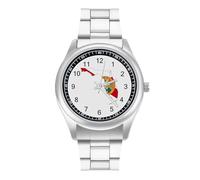 Flag Map of Florida Men's Simple Watch with Stainless Strap Fashion Easy Reader Wristwatch Gifts for Men