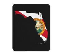 Flag Map of Florida Square Soft Gaming Mouse Mat Non-Slip Mousepad for Desk Laptop Computer Home