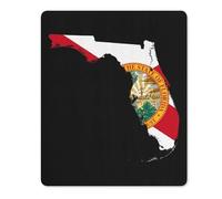 Flag Map of Florida Square Soft Gaming Mouse Mat Non-Slip Mousepad for Desk Laptop Computer Home