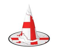 Flag Map Of Georgia Print Halloween Witch Hat,Foldable Spire Hat,Suitable For Halloween Carnival,Masquerade,Party Costume Accessories