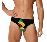 Flag Map of Guyana Men's Swim Brief Sexy Bikini Swimwear Bathing Swimsuit Trunks S