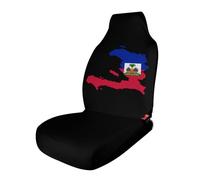 Flag Map of Haitians Car Seat Covers Auto Protector