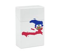 Flag Map of Haitians Cute Cigarette Case Smoking Box Pocket Holder Carrying Coin Pouch for Men Women